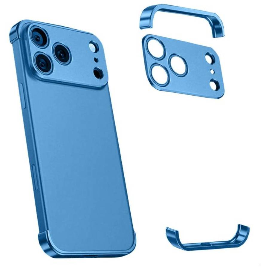 Ultra-thin Frameless Titanium Alloy Four Corner Shockproof Phone Case, For iPhone 17 Pro Max, For...