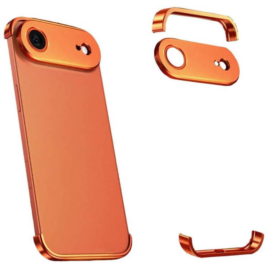 Ultra-thin Frameless Titanium Alloy Four Corner Shockproof Phone Case, For iPhone 17 Pro Max, For...