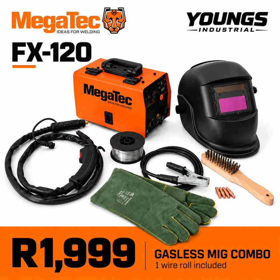 Megatec FX-120 Gasless MIG Welder Combo