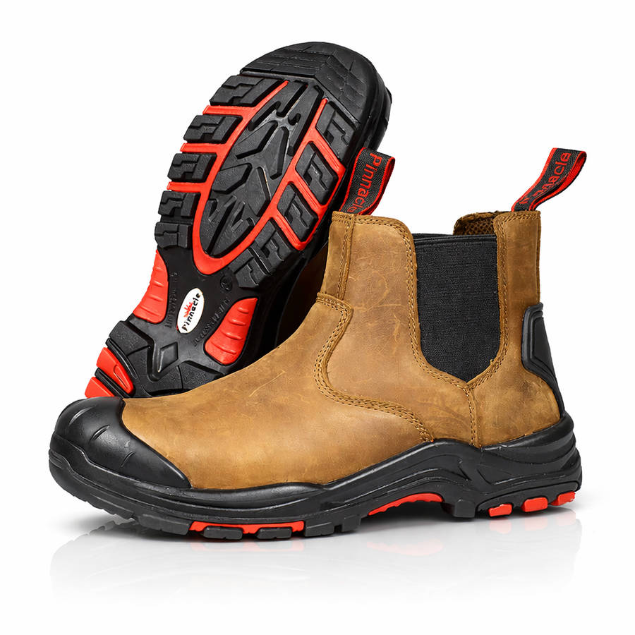 Pinnacle Sobrie Premium Safety Boot - Brown