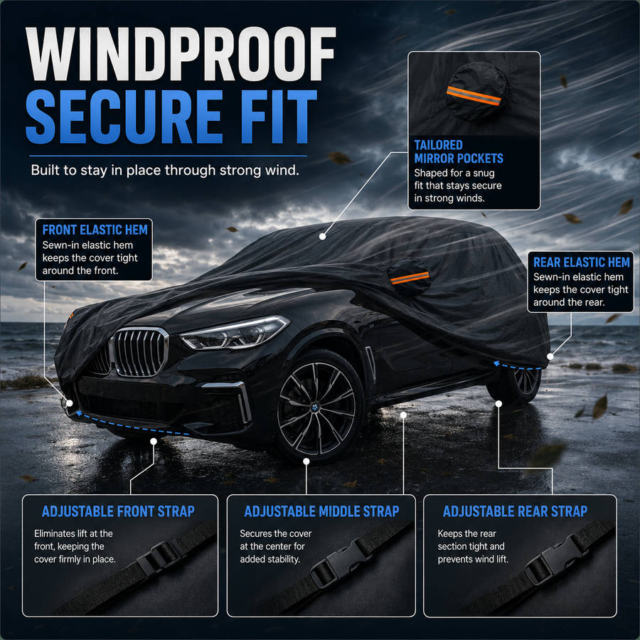 GagaFast Black Shield Pro Premium Car Cover South Africa  Soft Cotton Lining for Ceramic Coate...