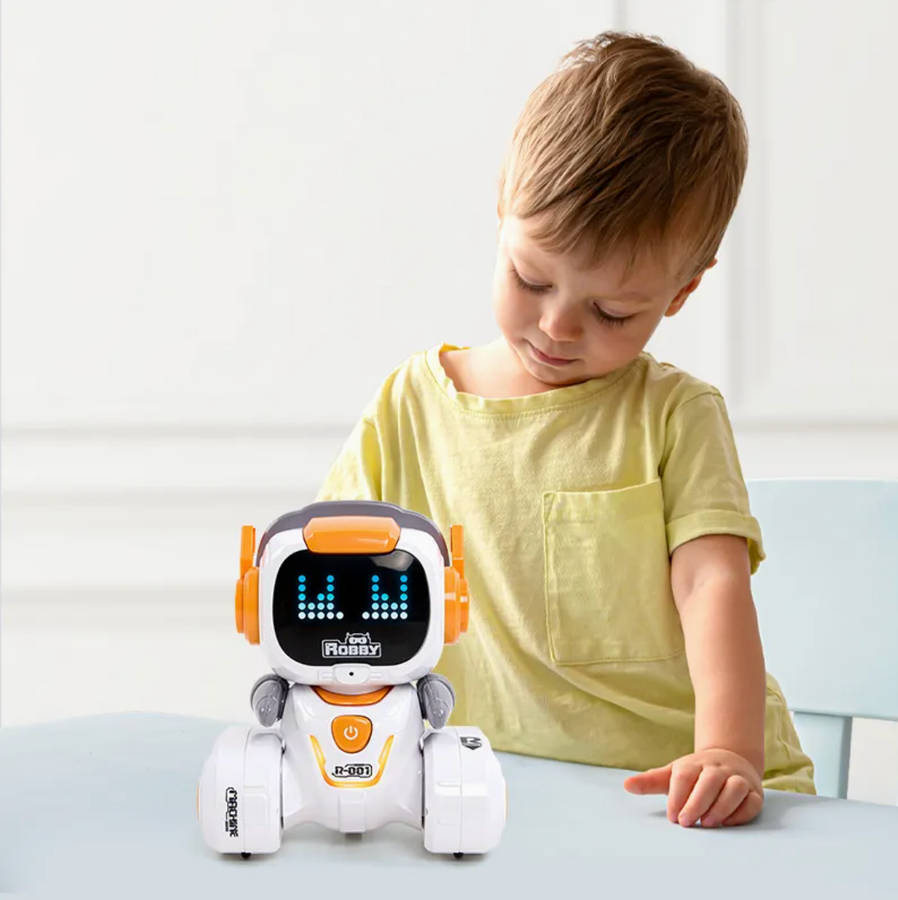 Kids Mini Touch-Sensing RC Robot Car  Light, Sound & Music