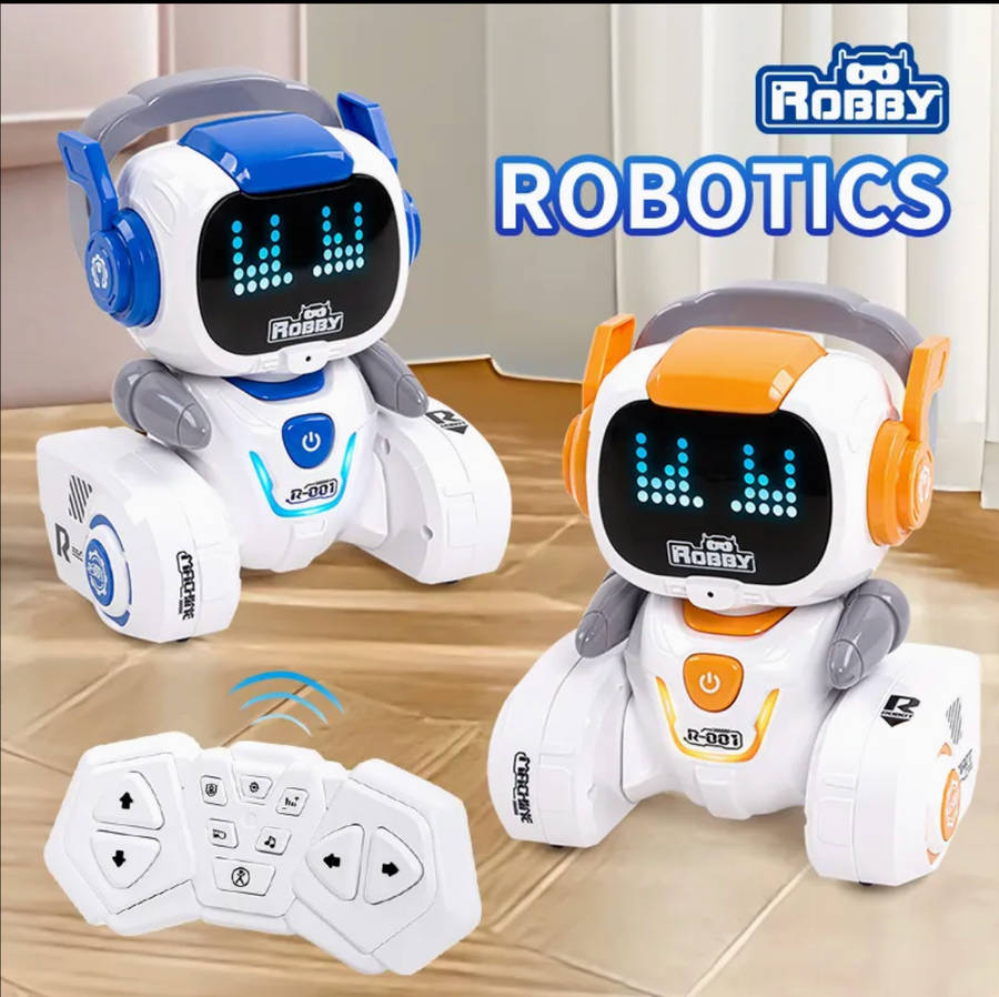 Kids Mini Touch-Sensing RC Robot Car  Light, Sound & Music