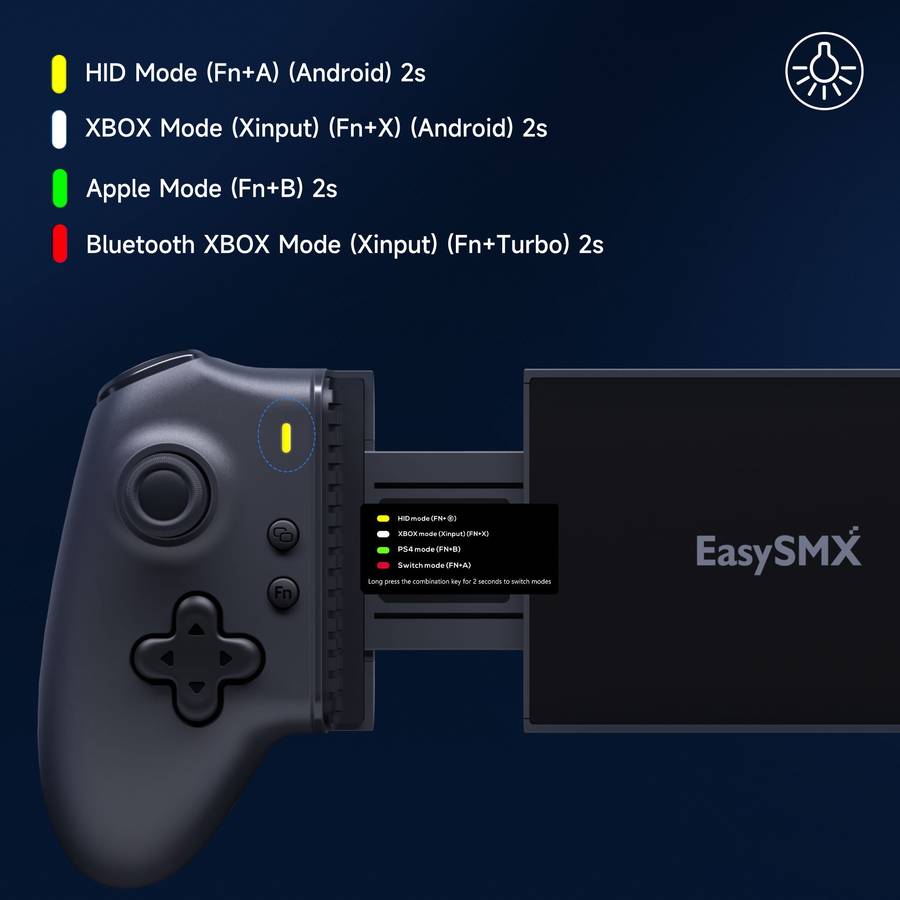 EasySMX M15 Type C Mobile Gaming Controller With Hall Effect & Mechanical Buttons