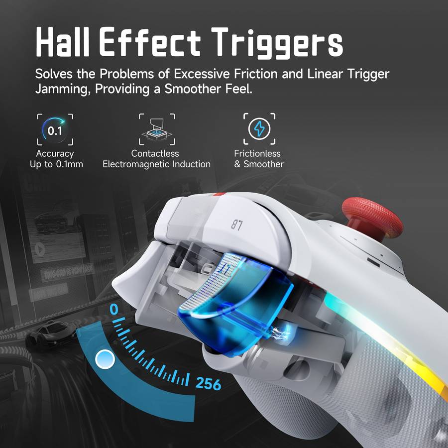 EasySMX X15 Wireless RGB Controller  Hall Effect Joystick & Trigger for Windows / Steam / Swit...
