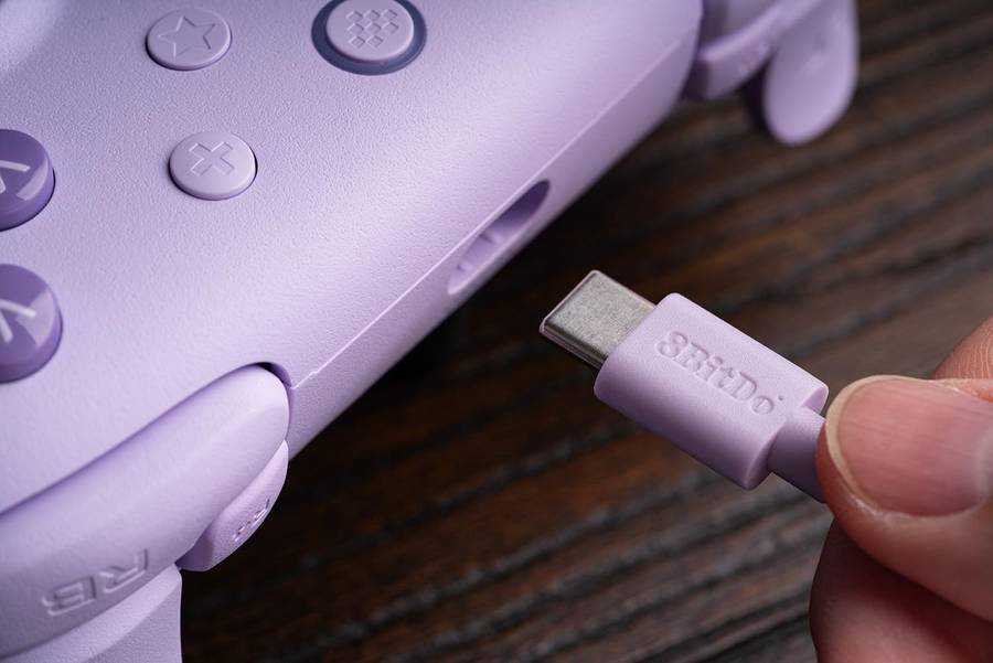 8BitDo Ultimate 2C Wired Controller For Windows and Android Purple