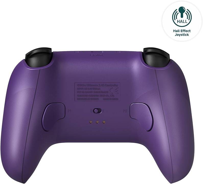8BitDo Ultimate 2.4G Gaming Controller with Charging Dock (Hall Effect Joysticks) Purple