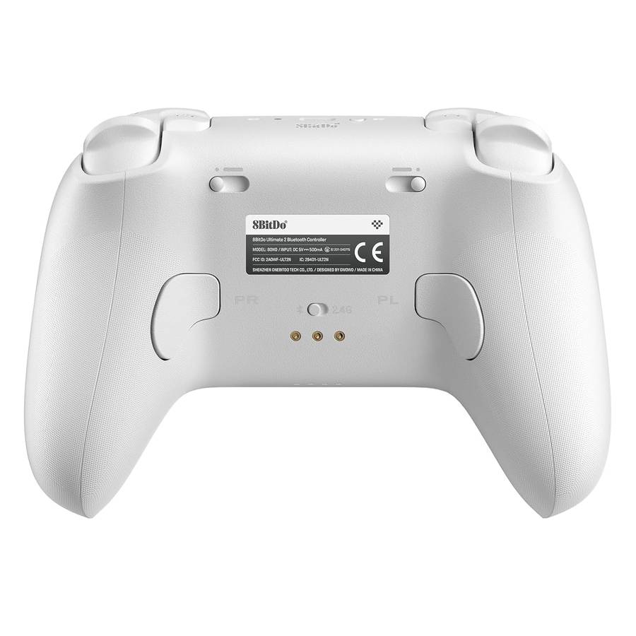 8BitDo Ultimate 2 Bluetooth Controller Compatible With Switch & Windows White