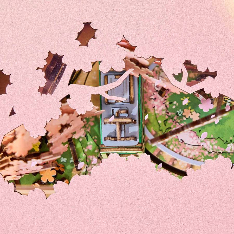 Robotime Sakura Dreamy Tour DIY Music Box 3D Wooden Puzzle
