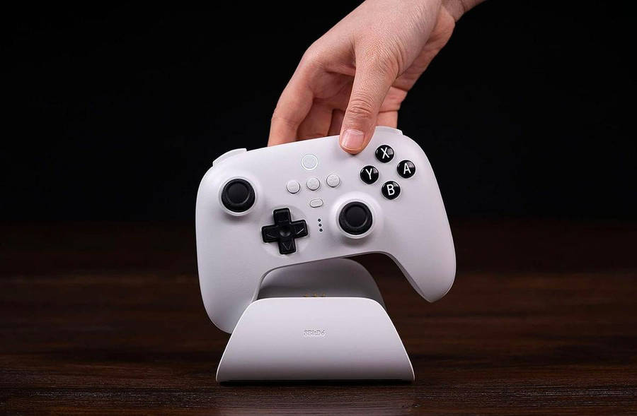 8BitDo Ultimate Controller with Charging Dock for Switch and Windows White