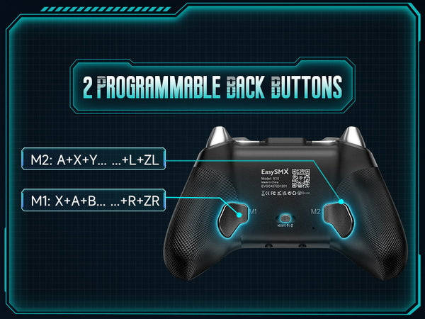 EasySMX X10 Hall Effect Gaming Controller For PC / Steam / Nintendo Switch