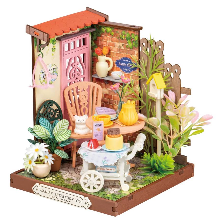 Robotime Fancy Tea Yard DIY 3D Miniature Dollhouse