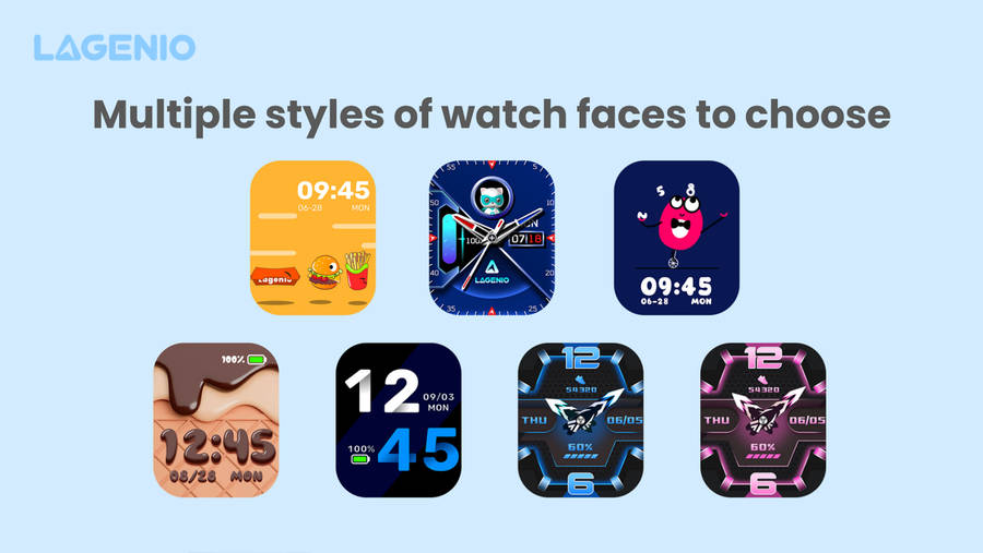 LAGENIO K10 Kids Phone Smart Watch & GPS Tracker With Parental Control App Blue