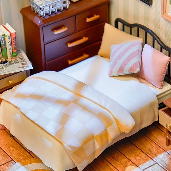Robotime Sweet Dream Bedroom DIY 3D Miniature Dollhouse Kit