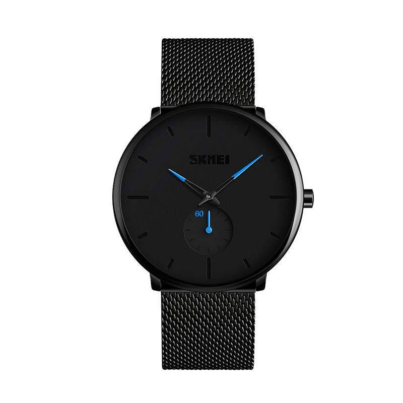 Skmei 9185 Classic Mesh Steel Quartz Watch Blue