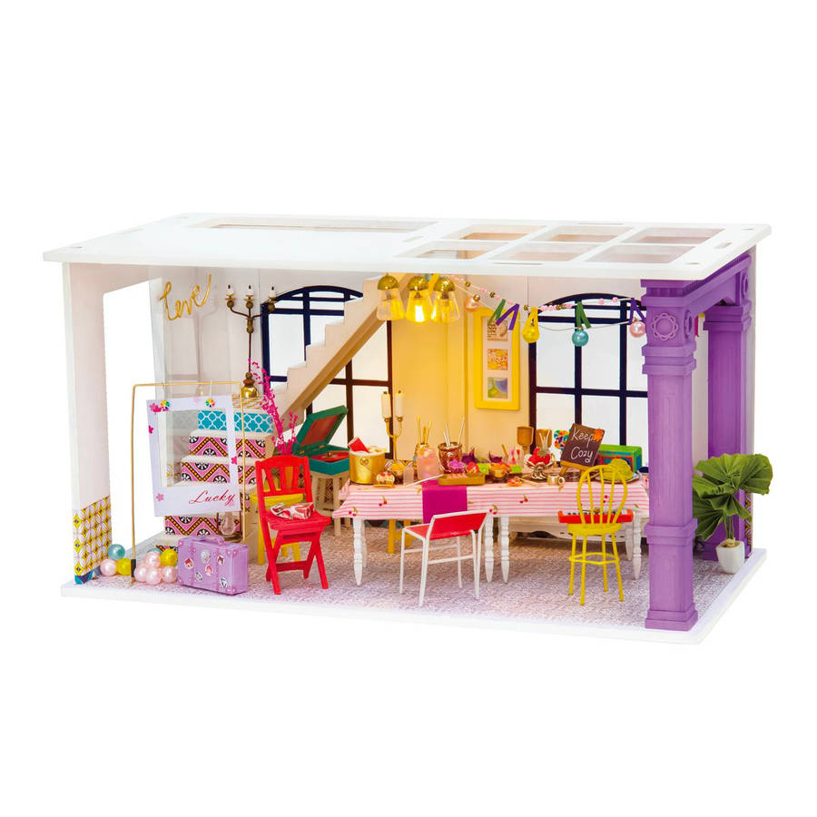 Robotime Party Time DIY Miniature Dollhouse Kit