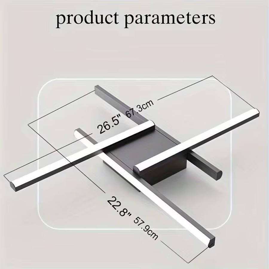 LED Ceiling Light, Elegant Design Ceiling Light, 4 Built-In LED Panels