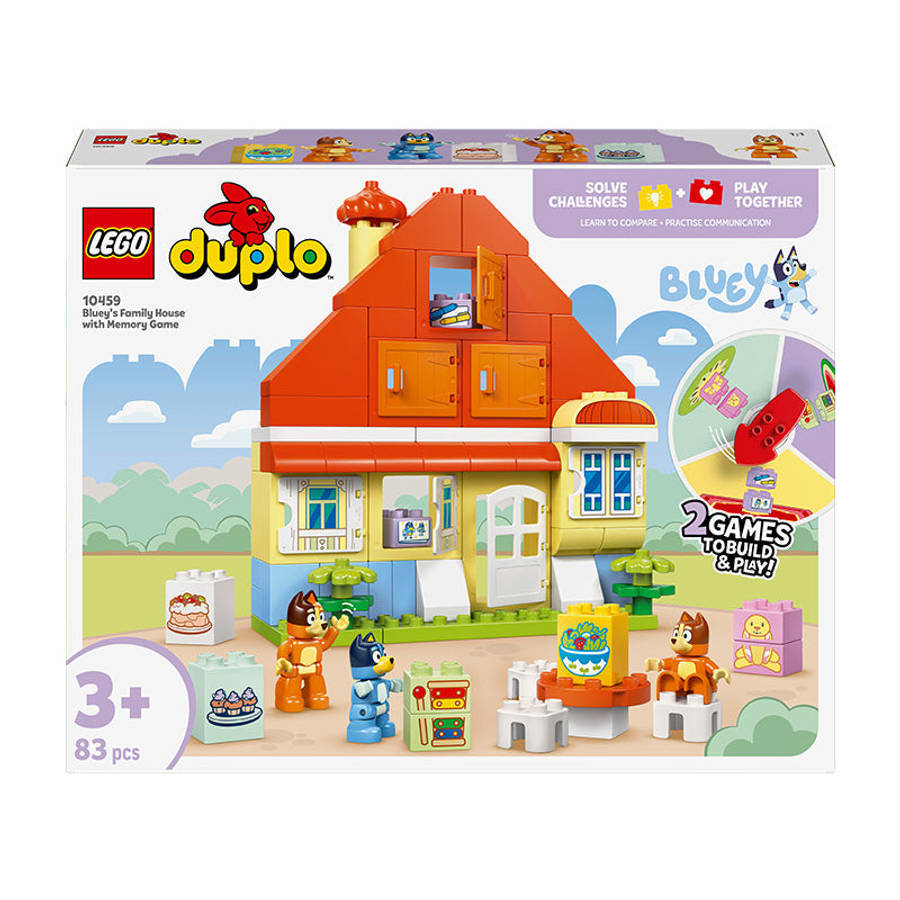 LEGO® DUPLO® Bluey: Blueys Family House with Memory Game Interactive Toy 10459