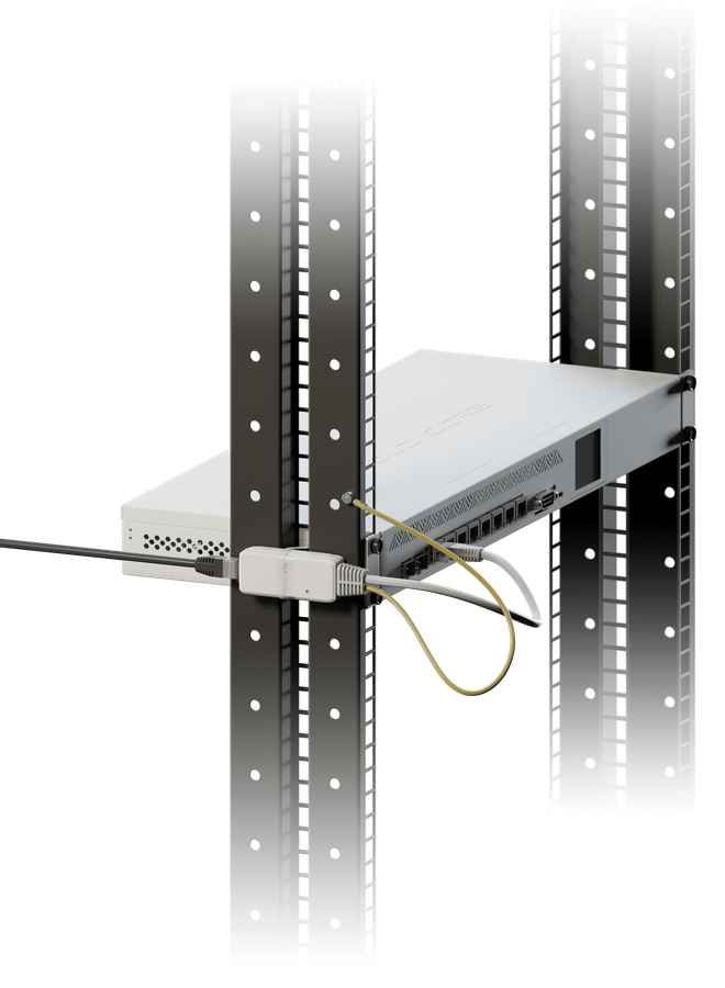 MikroTik Gigabit Ethernet Surge Protector in IP68 enclosure