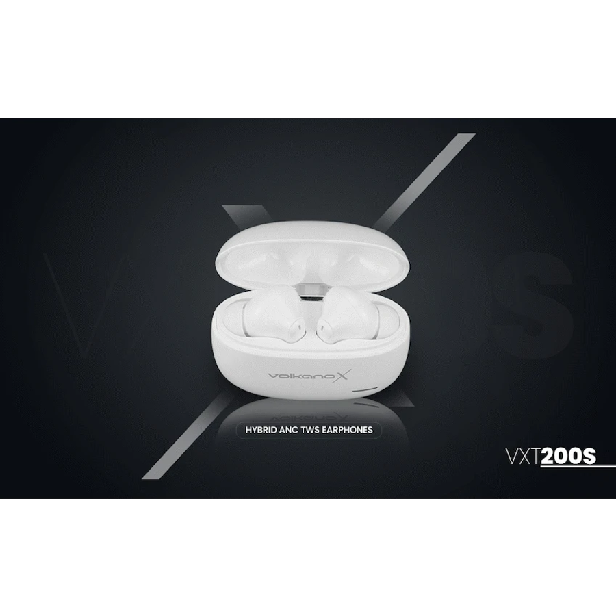 VolkanoX VXT200S Hybrid ANC TWS Earphones - White