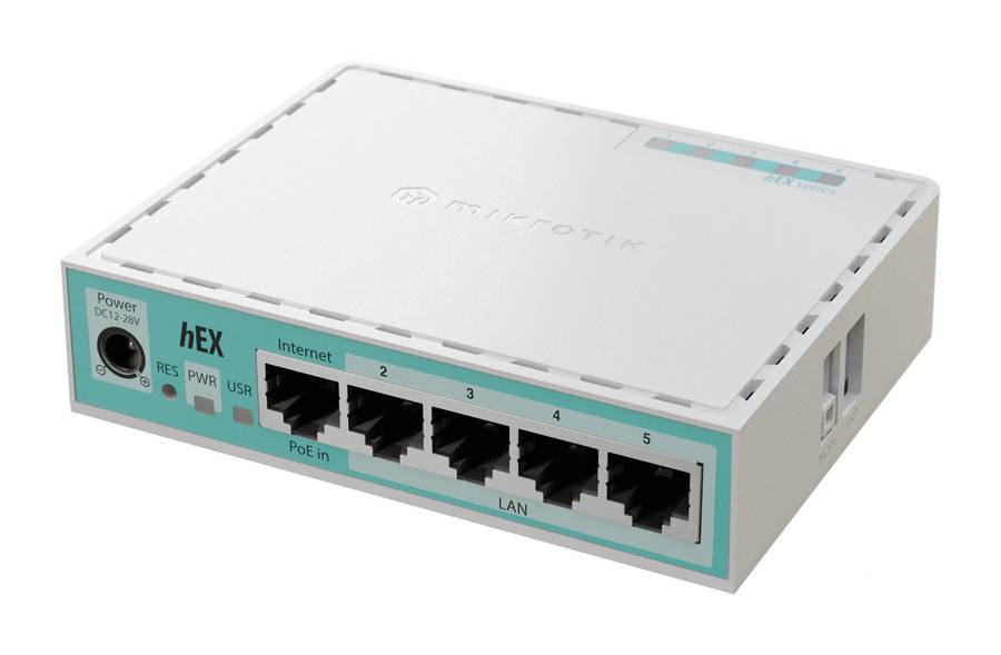 MikroTik hEX (E50UG) - Desktop Router with 5 Gb and 1 USB port
