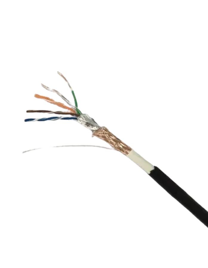Acconet CAT5 UV Outdoor Ethernet Cable 305m Black Solid Copper SF/TP Pull Box | CAT5U-305-SC