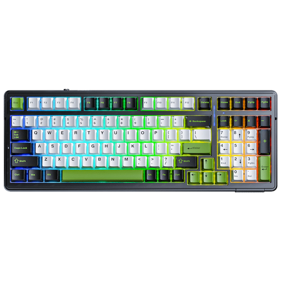 Aula Mechanical Gasket 80% Keyboard Multimode - Black/White/Grey