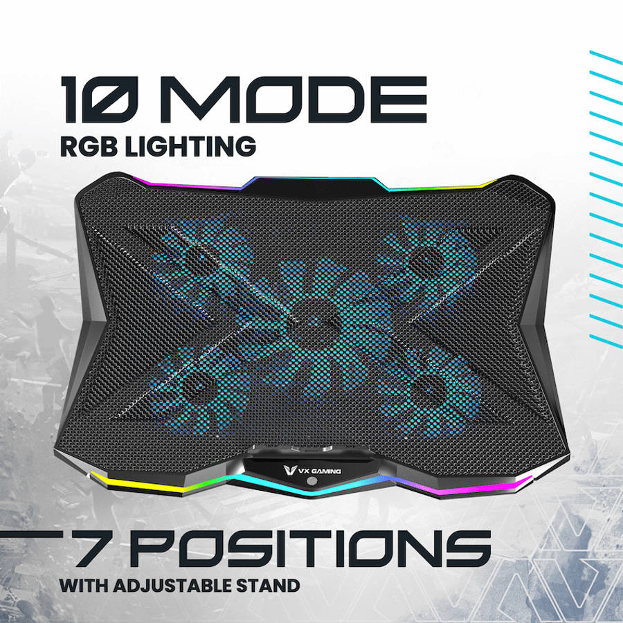VX Gaming Boreas Series 5-Fan 17" Notebook Cooling Stand