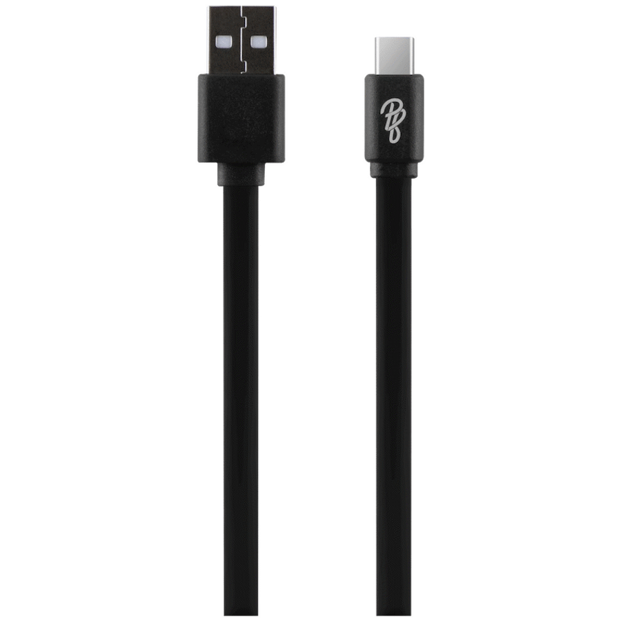 Pro Bass Energize Series Packaged USB to Type-C Cable 1.2m - Black