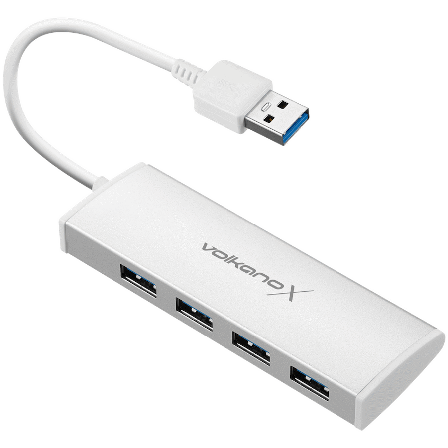 VolkanoX Media Series 4-Port USB Hub with Power Cable