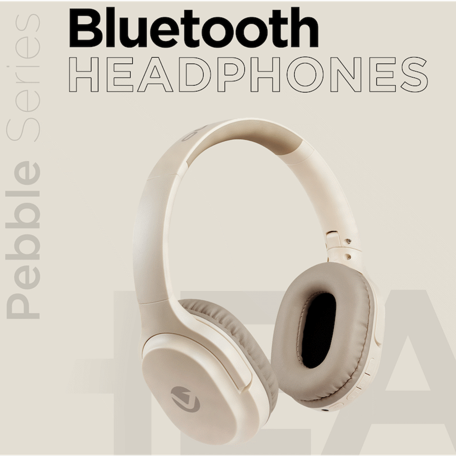 Volkano Pebble Series Bluetooth Headphones - Khaki