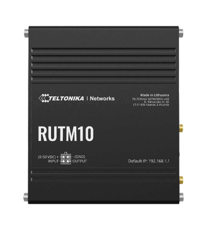 Teltonika RUTM10 WiFi 5 Router, 3 x LAN (1 Gbps), 1 x WAN (1 Gbps), MQTT, Modbus, DNP3, DLMS , Op...