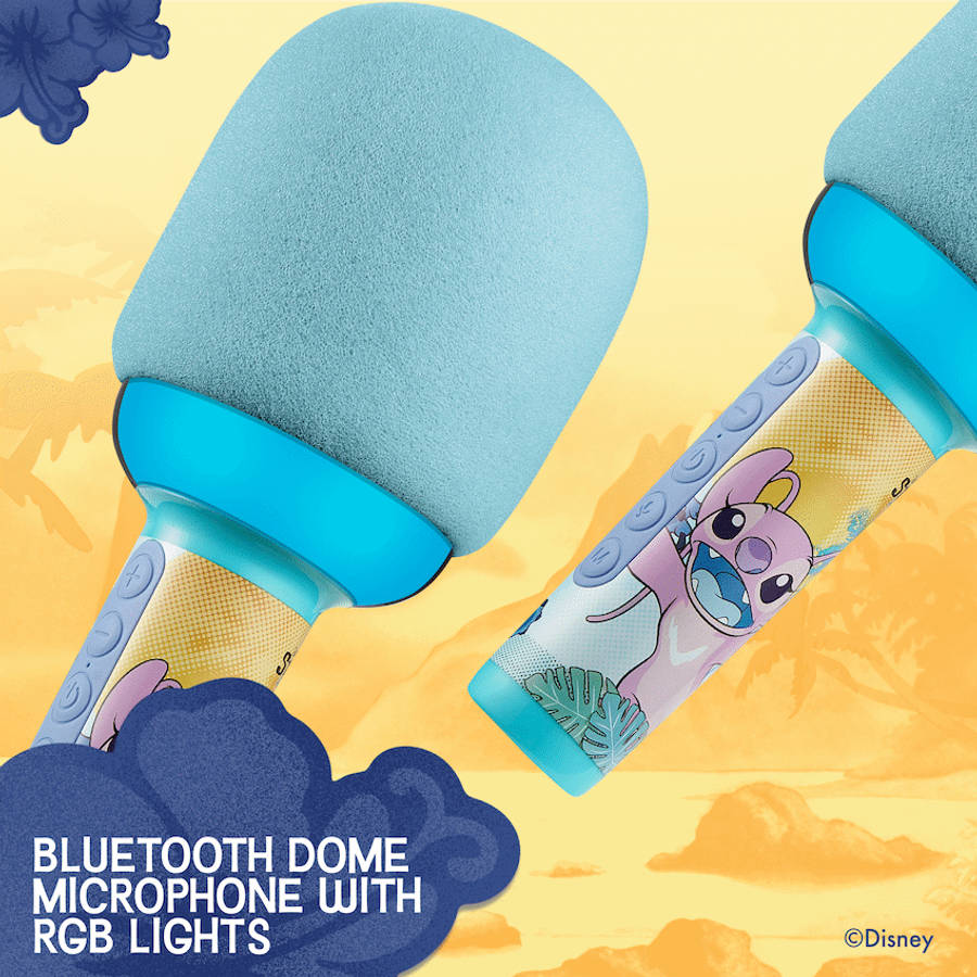 Disney Stitch Bluetooth Dome Microphone with RGB Lights