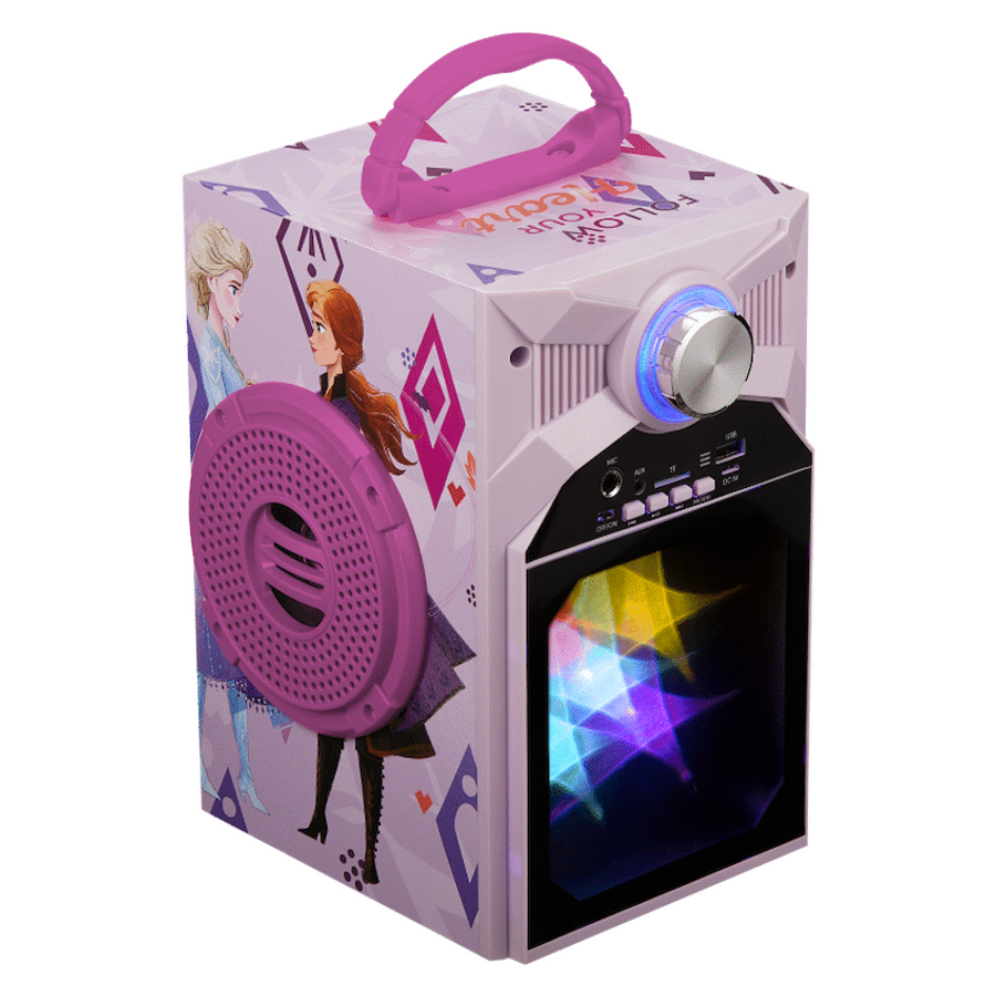 Disney Frozen Classic LED Stars Karaoke Machine with Microphone
