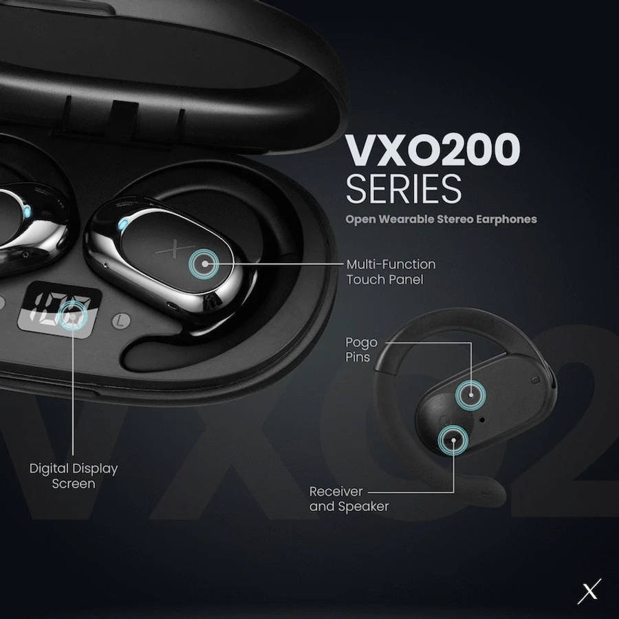 Volkano X VXO200 Open Wearable Stereo Earphones  - Black