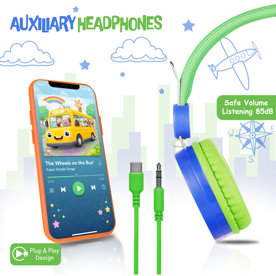 Amplify Kids Adventure Auxiliary Headphone