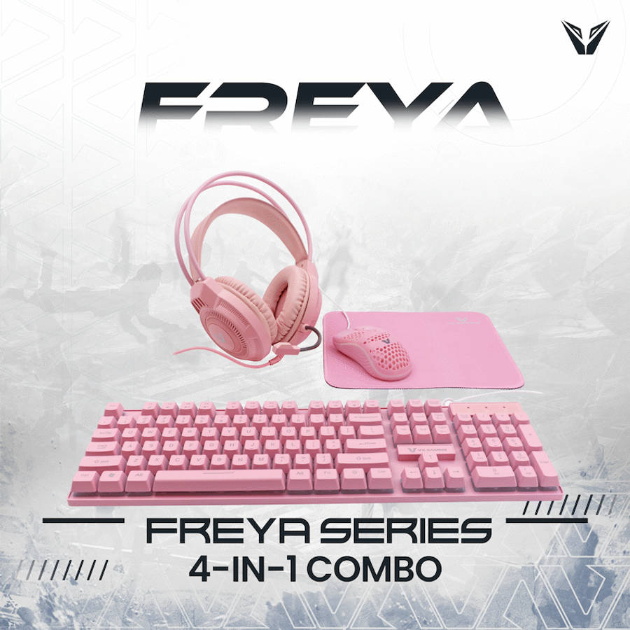 VX Gaming Freya Pink 4 -in-1 Rainbow Combo