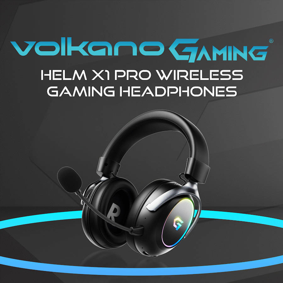 Volkano gaming Helm X1 Pro Wireless Gaming headphone with Tri-mode and ENC mic
