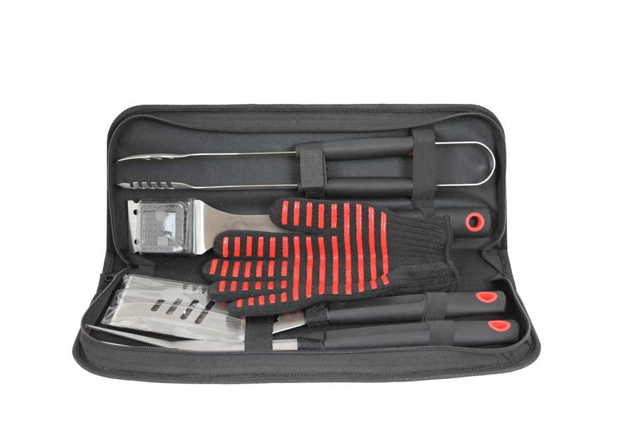 Alva 5Pc BBQ / Braai Tool Set With Case