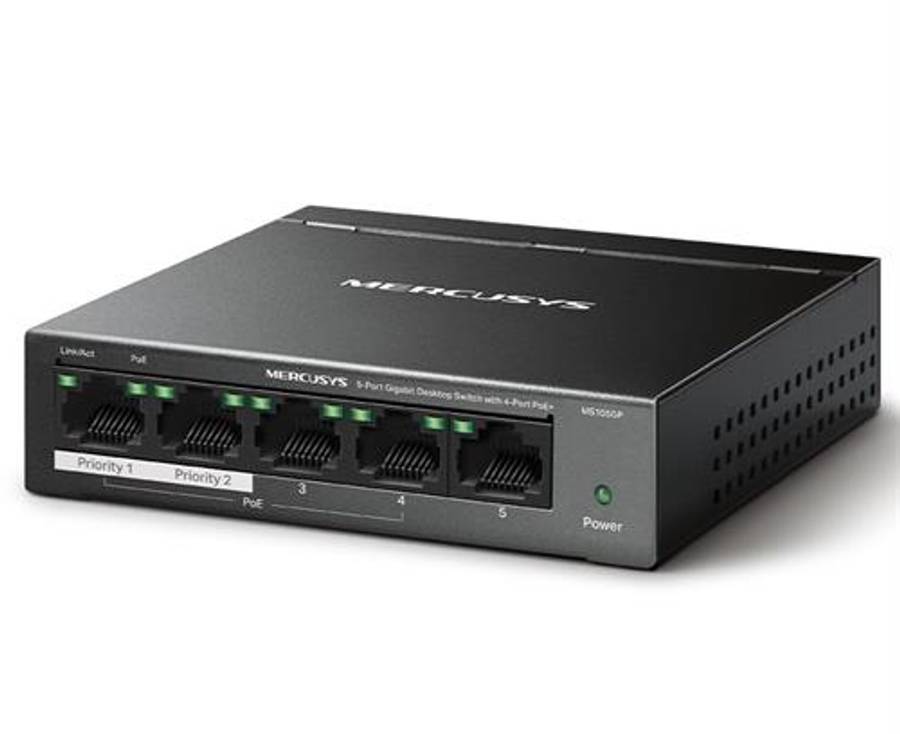Mercusys MS105 5 Port Gigabit 5GB RJ45 Desktop Switch