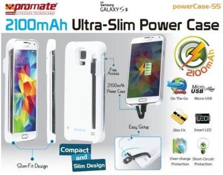 Promate Powercase S5 2100mAh Ultra-Slim
