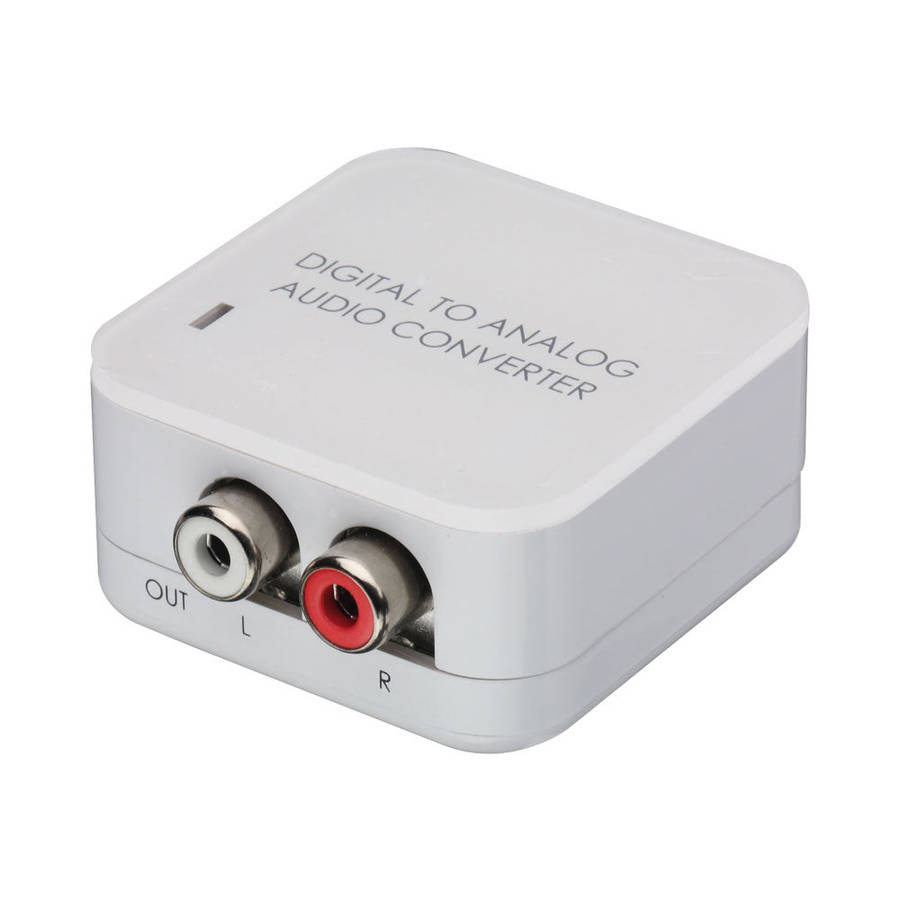 TOSLINK/OPTICAL (IN) TO RCA ANALOGUE AUD(OUT)