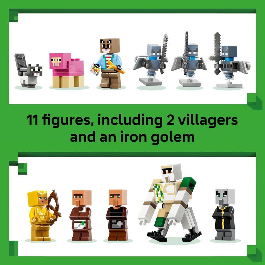 LEGO® Minecraft® Evoker Village Attack Toy Playset 21596