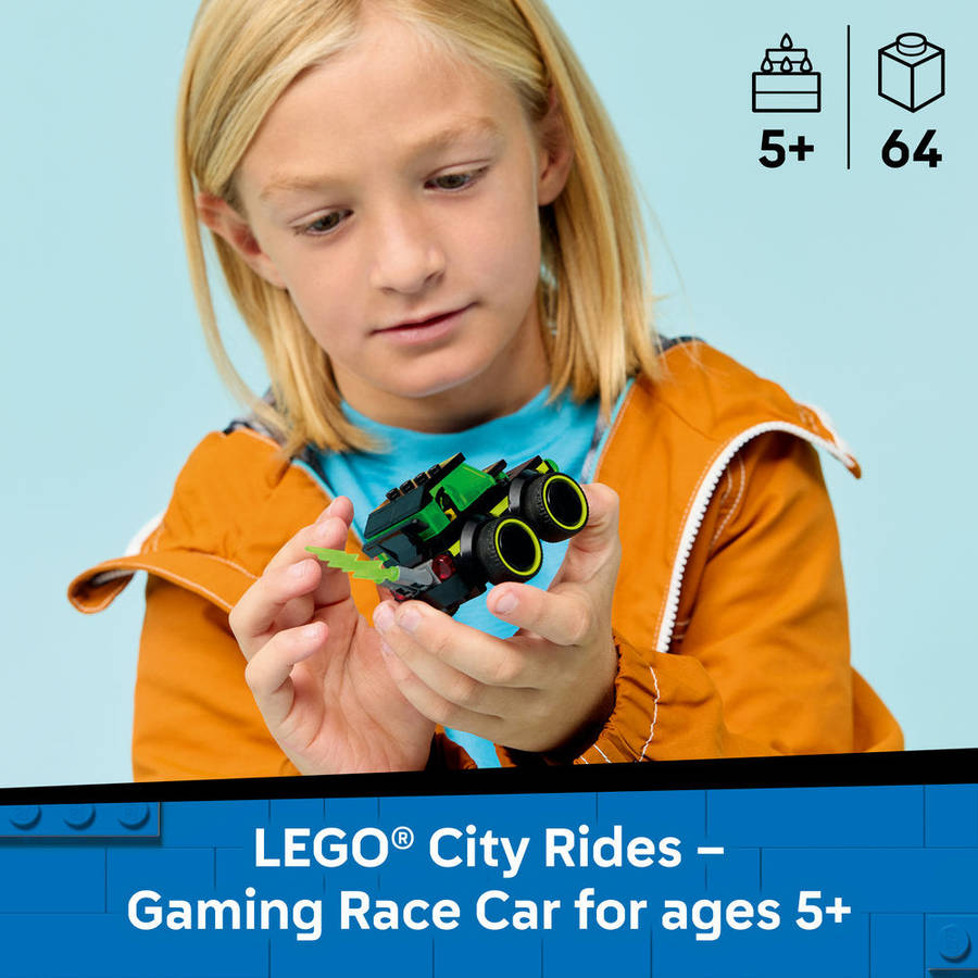 LEGO® City Rides  Gaming Race Car - Model Car Kit 60484
