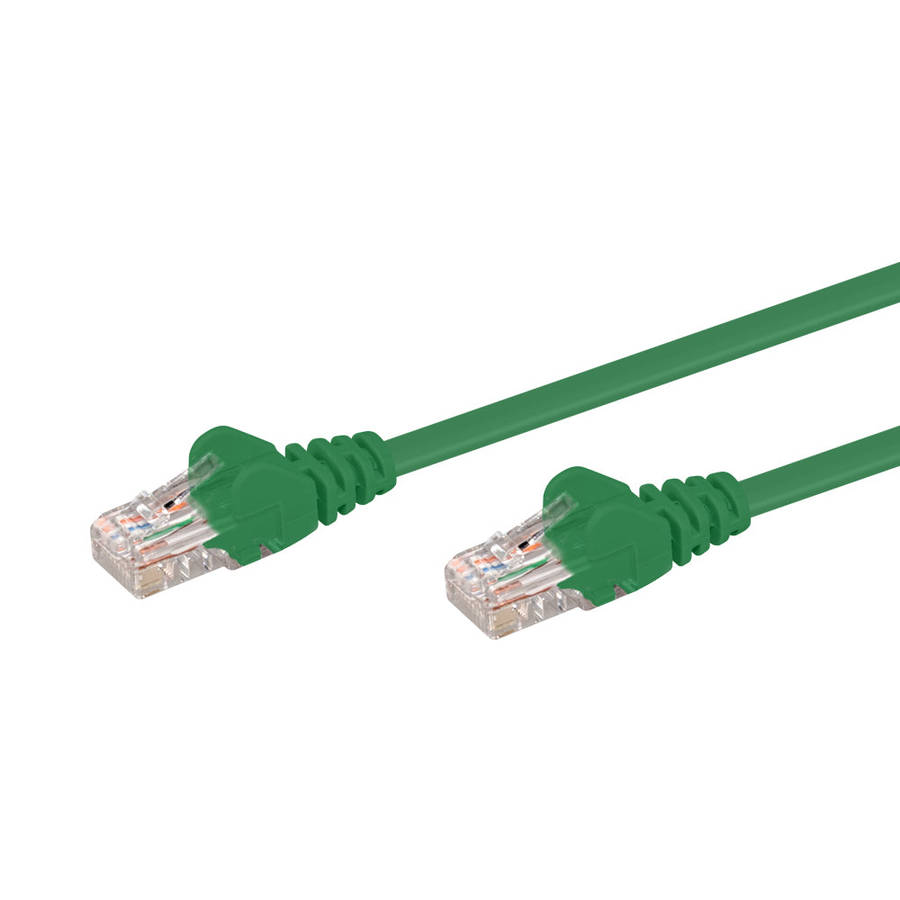 15M CAT5E MOULDED FLYLEAD - GREEN