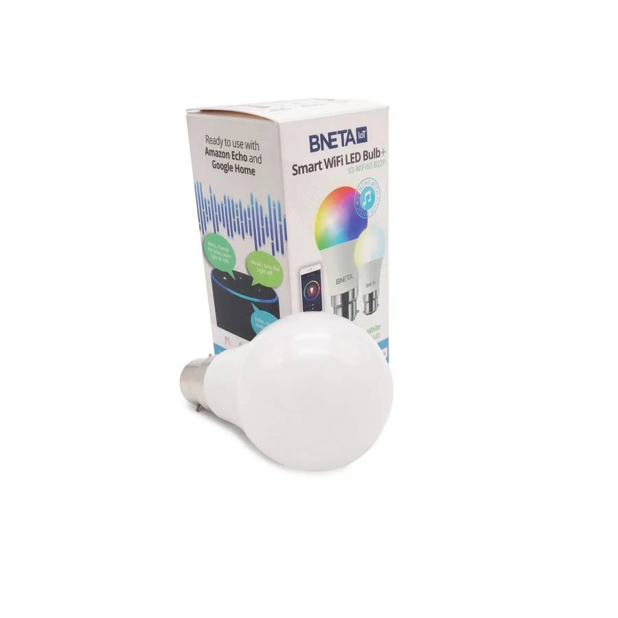 BNETA IoT Smart WiFi Colour + Warm/Cool white LED Bulb (B22)