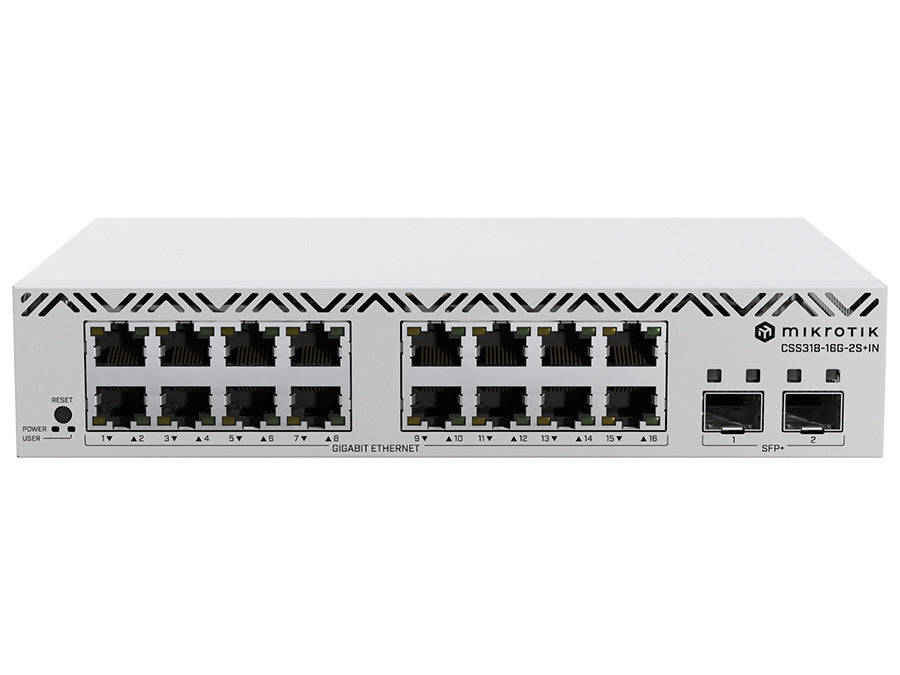 MikroTik SWoS Cloud Smart Switch 16 Port Gigabit 2 SFP+