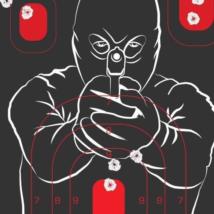 ALLEN BAD GUY TARGET 12X18 5 PACK