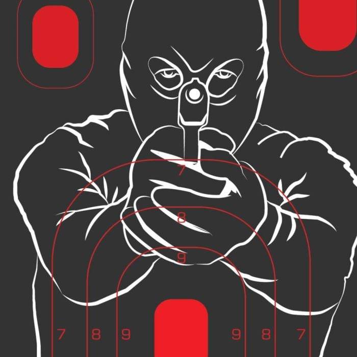 ALLEN BAD GUY TARGET 12X18 5 PACK