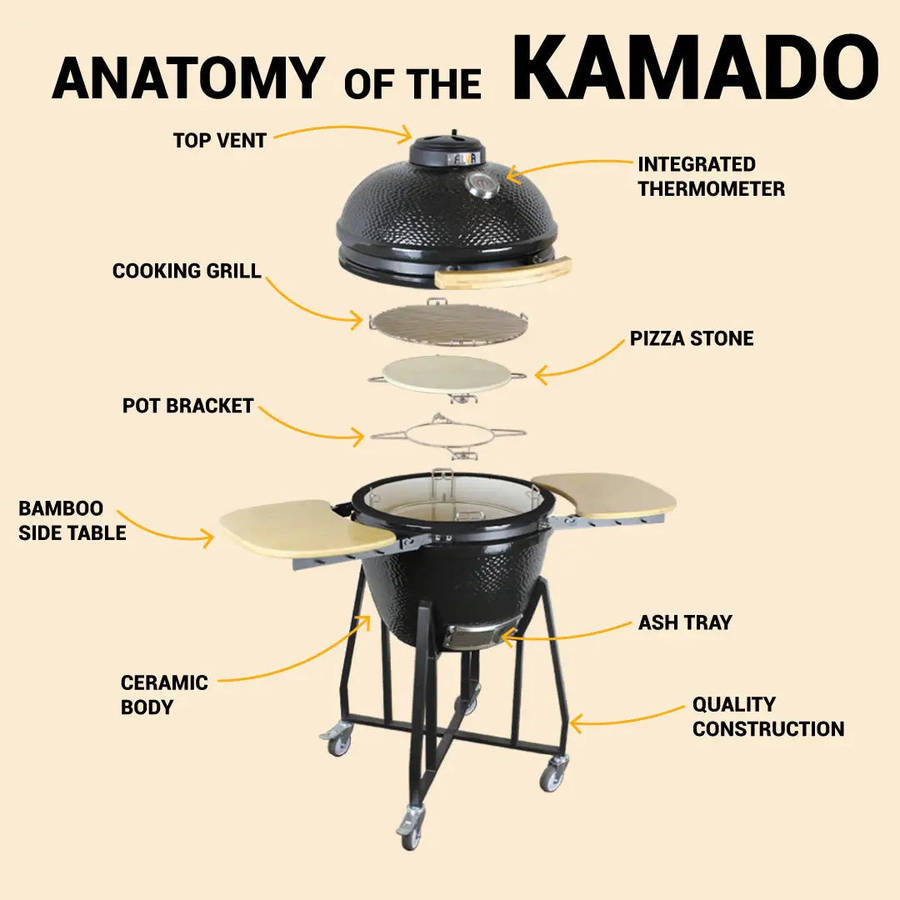 Alva Kilimanjaro 46cm Ceramic Kamado BBQ